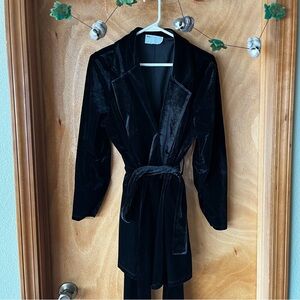 Black Velvet Suit, size 14/16